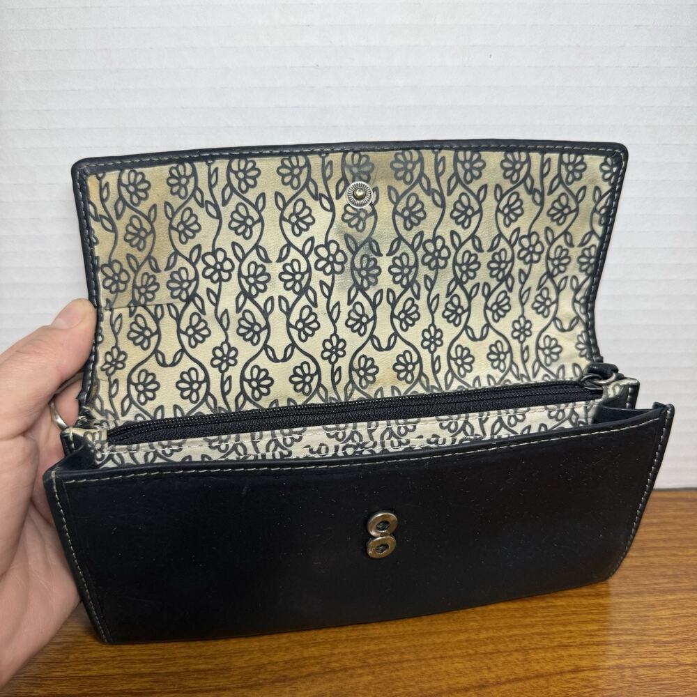 FOSSIL Wallet Black Leather - Picture 3 of 6